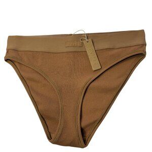 SKIMS Cotton Rib Brief Camel XS
